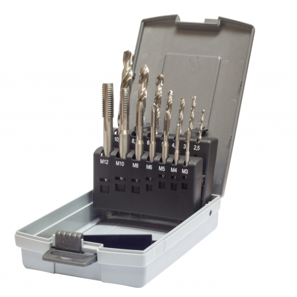 Maschinengewindebohrersatz 14-teilig